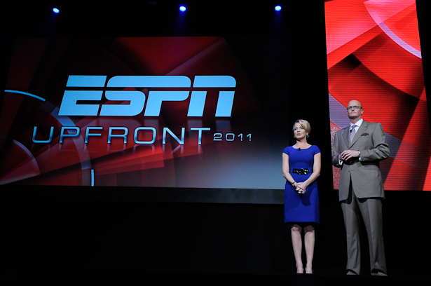 Michelle Beadle and Scott Van Pelt served as hosts at the 2011 Upfront