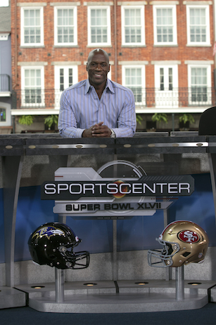ESPN.com writer Jeffri Chadiha during ESPN's coverage of Super Bowl XLVII. (Don Juan Moore/ESPN Images)