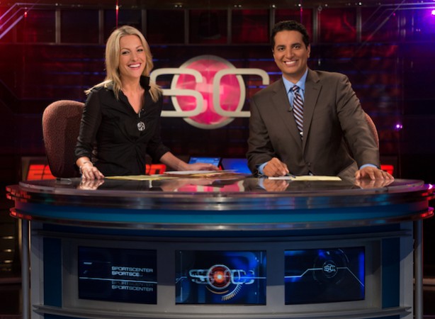 ESPN's Lindsay Czarniak (L) and Kevin Negandhi. (Joe Faraoni/ESPN Images)