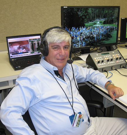 Francisco Aleman, ESPN Spanish language golf analyst at Augusta National Golf Club. (Andy Hall/ESPN)