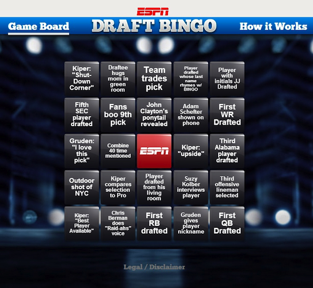 Custom hashtags, images, live voting and BINGO part of ESPN Social Media's  enhanced NFL Draft coverage - ESPN Front Row
