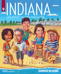 IUAA cover featuring Sage Steele. (Photo credit: Indiana University Alumni Magazine)