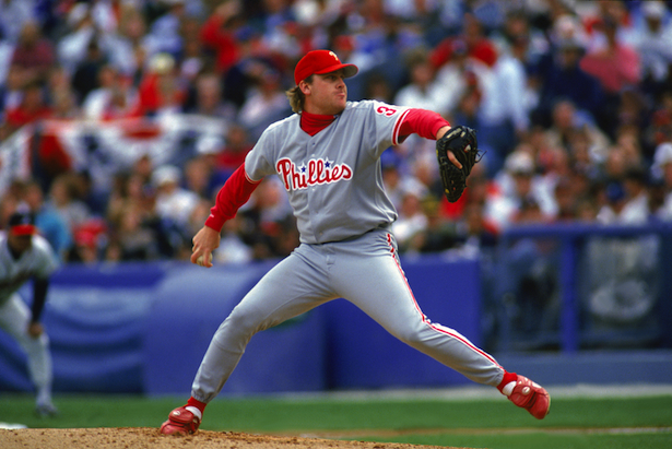 ESPN MLB analysts Curt Schilling was a member of the Philadelphia Phillies from 1192 through 2000. (Photo credit: Jim Gund/Getty Images)