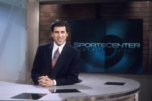 1995: Steve Levy on the set of SportsCenter. (Rick LaBranche/ESPN)