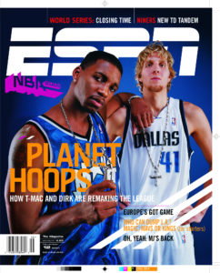 ESPN The Magazine cover with Tracy and Dirk. 