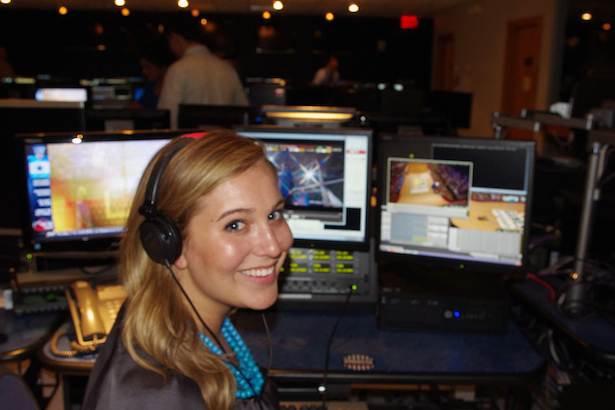 ESPN event production intern Madison Way. (Jordan Thomas/ESPN)