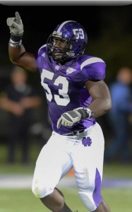 Acquah is a member of the Holy Cross football team. (Mark Seliger/Holy Cross Athletics)