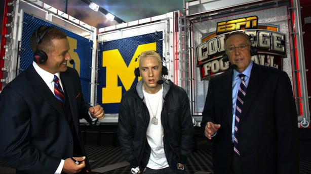 Kirk Herbstreit, Eminem and Brent Musburger