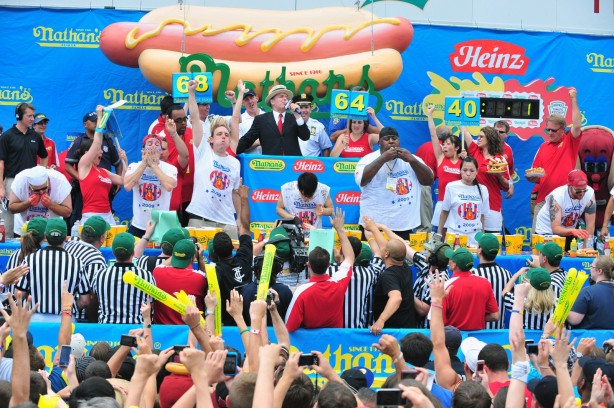 2010 Nathan's Hot Dog Eating Contest (Joe Faraoni/ESPN)
