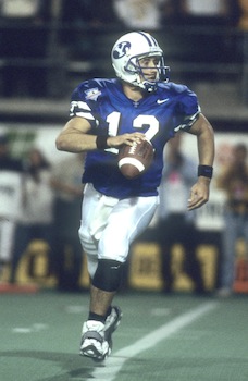 Steve Sarkisian during his time as a BYU quarterback. (Photo courtesy BYU Athletics)
