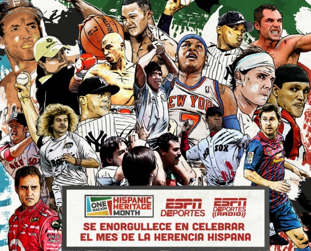 Gráfica de ESPN Deportes celebrando el Mes de la Herencia Hispana (ESPN Deportes)