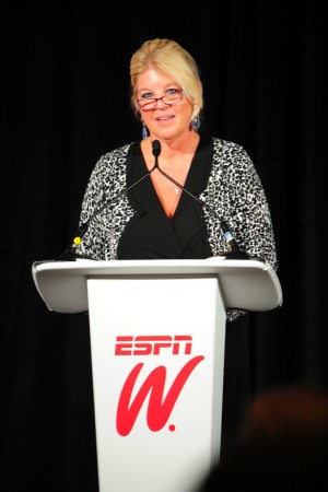 ESPN Executive Vice President and Chief Financial Officer Christine Driessen during the 2014 espnW Summit (Kohjiro Kinno / ESPN Images)